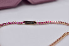 Load image into Gallery viewer, 14K Yellow Gold 2.64cts Vintage Round Ruby Minimalist Layering Link Bracelet