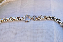 Load image into Gallery viewer, Heavy Antique 800 German Silver Vintage Woven Rolo Chain