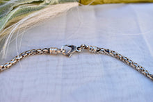 Load image into Gallery viewer, Antique Sterling Silver & Gold Overlay Woven Braided Chain