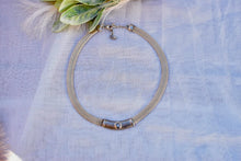 Load image into Gallery viewer, Antique Sterling Silver Heavy Joe Esposito CZ Mesh Woven Necklace