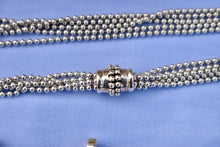 Load image into Gallery viewer, Heavy Vintage Sterling Silver Joe Esposito Clip On Interchangeable Necklace With Two Pendants