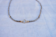 Load image into Gallery viewer, Antique Sterling Silver & Gold Overlay Woven Braided Chain