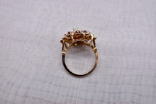 Load image into Gallery viewer, 10K Yellow Gold Vintage Retro Opal & Ruby Cocktail Ring