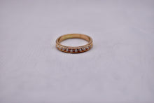 Load image into Gallery viewer, Vintage 14K Yellow Gold Channel Set 0.30cts Diamond Wedding Band