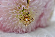Load image into Gallery viewer, 10K&14K Yellow Gold Victorian Seed Pearl Lavalier Necklace
