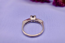 Load image into Gallery viewer, Art Deco Platinum Old European Cut Diamond Accented Engagement Ring