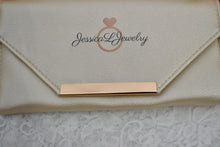 Load image into Gallery viewer, Champagne Leatherette Jewelry Travel Button Snap Pouch/Clutch