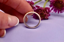 Load image into Gallery viewer, Hidalgo 18k White Gold Blush Pink Heart Enamel Ring