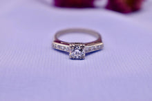 Load image into Gallery viewer, Art Deco Platinum Old European Cut Diamond Accented Engagement Ring