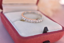 Load image into Gallery viewer, 14K White Gold Vintage 0.70cts Diamond Anniversary Band