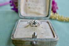 Load image into Gallery viewer, Reserved Listing Final Payment Art Deco Platinum Old European Cut 1.25cts Diamond Engagement Ring