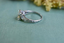 Load image into Gallery viewer, Reserved Listing Final Payment Art Deco Platinum Old European Cut 1.25cts Diamond Engagement Ring