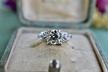 Load image into Gallery viewer, Reserved Listing Final Payment Art Deco Platinum Old European Cut 1.25cts Diamond Engagement Ring
