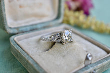 Load image into Gallery viewer, Reserved Listing Final Payment Art Deco Platinum Old European Cut 1.25cts Diamond Engagement Ring