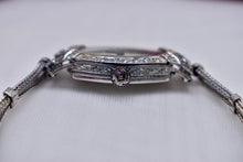 Load image into Gallery viewer, Antique Art Deco Platinum Diamond 17 Jewels Raelon Wrist Watch