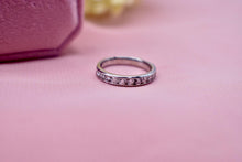 Load image into Gallery viewer, Vintage 10K White Gold 0.50cts Diamond Channel Set Wedding Band