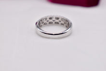 Load image into Gallery viewer, Vintage 14K White Gold Unique 1.90cts Three Row Channel Set Round Diamond Band