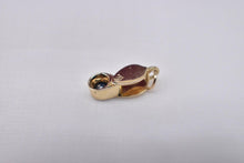 Load image into Gallery viewer, Vintage 14k Gold Animated Sapphire Jewelers Loupe Charm