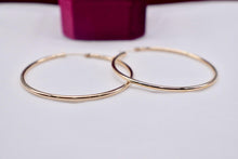 Load image into Gallery viewer, Reserved Listing Two Items Vintage 14K Yellow Gold Fancy Interlocking Heart Necklace & Yellow Gold Classic Hoop Earrings