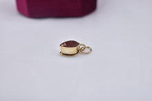 Load image into Gallery viewer, Vintage 14k Gold Animated Sapphire Jewelers Loupe Charm