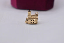 Load image into Gallery viewer, Vintage 1950s 14k Yellow Gold Animated Wedding Chapel Charm With Bride & Groom Inside