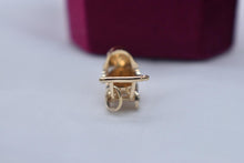 Load image into Gallery viewer, Vintage 14k Gold Movable Animated Baby Carriage Charm