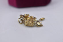 Load image into Gallery viewer, Vintage 14k Gold Animated 3D Cuckoo Clock Charm