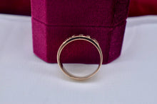 Load image into Gallery viewer, Vintage Art Deco 14K Two Toned White and Yellow Gold Floral Diamond Band