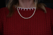 Load image into Gallery viewer, Vintage 10K White Gold 18 Inch Fresh Water White Pearl Choker Necklace Strand