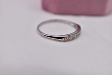 Load image into Gallery viewer, Vintage Art Deco 18K White Gold Single Cut Diamond Channel Set Band