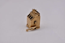 Load image into Gallery viewer, 14K Yellow Gold Animated Slot Machine Vintage Charm or Pendant