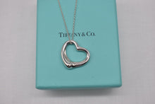 Load image into Gallery viewer, Preloved Vintage TCO Genuine Elsa Peretti Open Heart Necklace Sterling Silver
