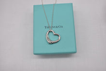Load image into Gallery viewer, Preloved Vintage TCO Genuine Elsa Peretti Open Heart Necklace Sterling Silver