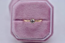 Load image into Gallery viewer, Victorian 14K Gold Classic Solitaire Old Mine Cut Diamond Engagement Ring 0.36cts