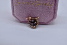 Load image into Gallery viewer, 18K Yellow Gold Vintage Handmade Wire Bird Nest Charm With Bird & Eggs