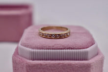 Load image into Gallery viewer, Vintage 14K Yellow Gold Channel Set 0.40cts Diamond Wedding Band