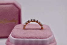 Load image into Gallery viewer, Vintage 14K Rose Gold 1.00cts Natural Diamond Wedding Band