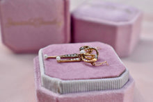 Load image into Gallery viewer, 14K Yellow Gold Victorian Seed Pearl Lavalier Bow Necklace