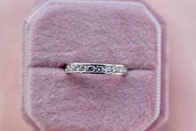 Load image into Gallery viewer, Vintage Platinum Natural Diamond 1.00cts Channel Set Anniversary Band