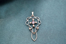 Load image into Gallery viewer, 10K Rose Gold Victorian Amethyst and Pearl Charm/Pendant