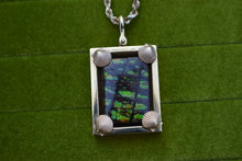Load image into Gallery viewer, 14K Solid Yellow Gold Rare AA/A+ Grade Heavy Opalized Ammolite Fossil Necklace