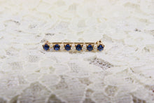 Load image into Gallery viewer, Vintage 14K Yellow Gold Tanzanite and White Pearl Brooch/Pin
