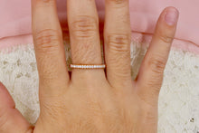 Load image into Gallery viewer, Vintage 14K Rose Gold Diamond Wedding Band