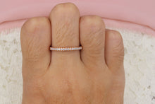 Load image into Gallery viewer, Vintage 14K Rose Gold Diamond Wedding Band
