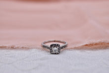 Load image into Gallery viewer, EGL Certified Custom Princess Cut Diamond Engagement Ring 0.34cts Center
