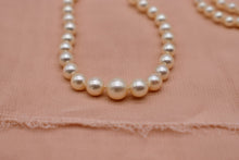 Load image into Gallery viewer, Vintage Sterling Silver 20" Graduated Pearl Strand Necklace
