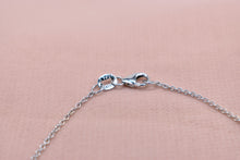 Load image into Gallery viewer, 0.52cts 14K White Gold Solitaire Diamond Bezel Necklace