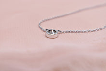 Load image into Gallery viewer, 0.52cts 14K White Gold Solitaire Diamond Bezel Necklace