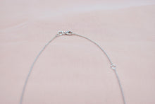 Load image into Gallery viewer, 0.52cts 14K White Gold Solitaire Diamond Bezel Necklace