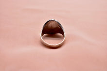 Load image into Gallery viewer, Antiqued Sterling Silver Turquoise & Carnelian Inlayed Ring